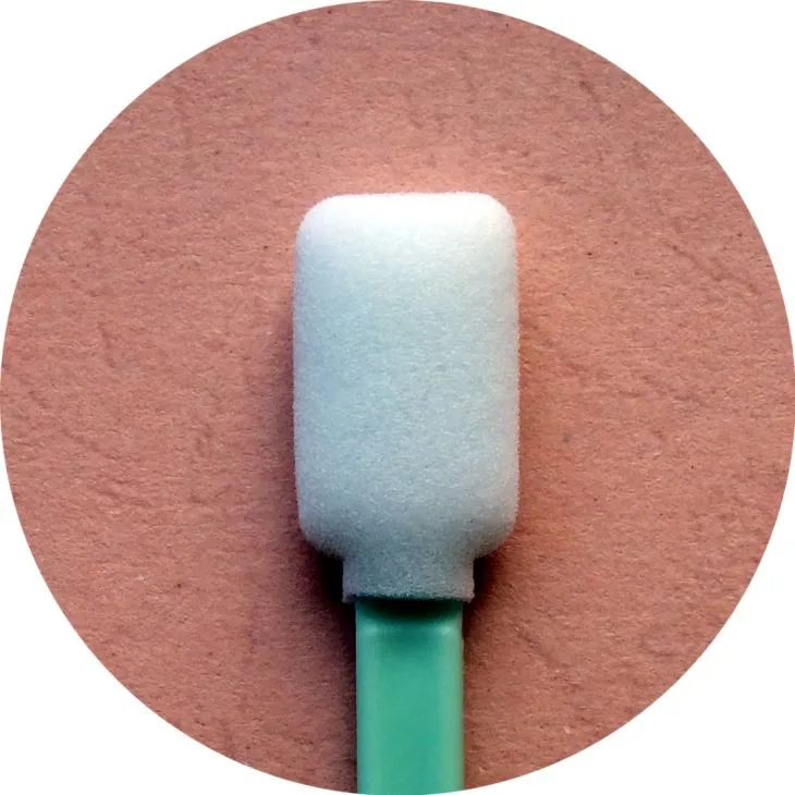 बड़े आयताकार सिर की सफाई फोम स्वैब