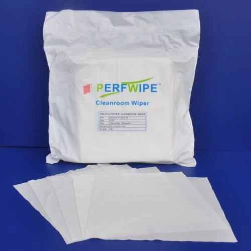 पॉलिएस्टर Antistatic Cleanroom पोंछे